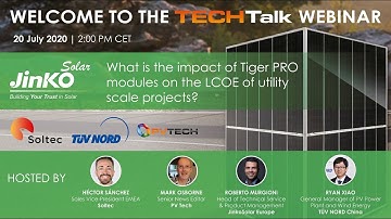 What is the impact of Tiger PRO modules on the LCOE of utility scale projects?