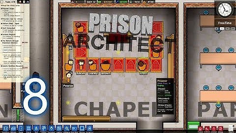 PRISON ARCHITECT--Season 2 Ep. 8-- LUXURY MEALS, LICENSE PLATES?, DOWNGRADING PRISONERS,!!