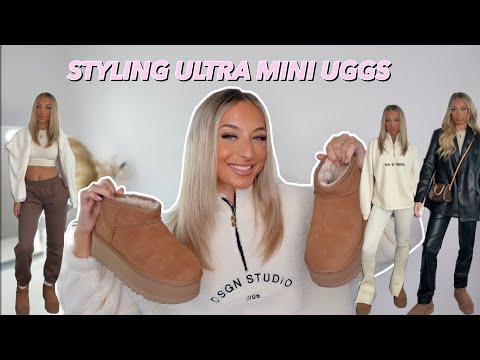 HOW TO STYLE ULTRA LOW MINI UGGS & MINI UGGS! WINTER OUTFIT IDEAS!