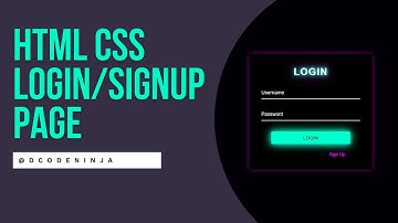 How to create login&signup page using | HTML | CSS | JAVASCRIPT | GSAP ANIMATIONS @DCodeNinja