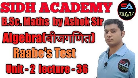 Infinite Series-Raabe