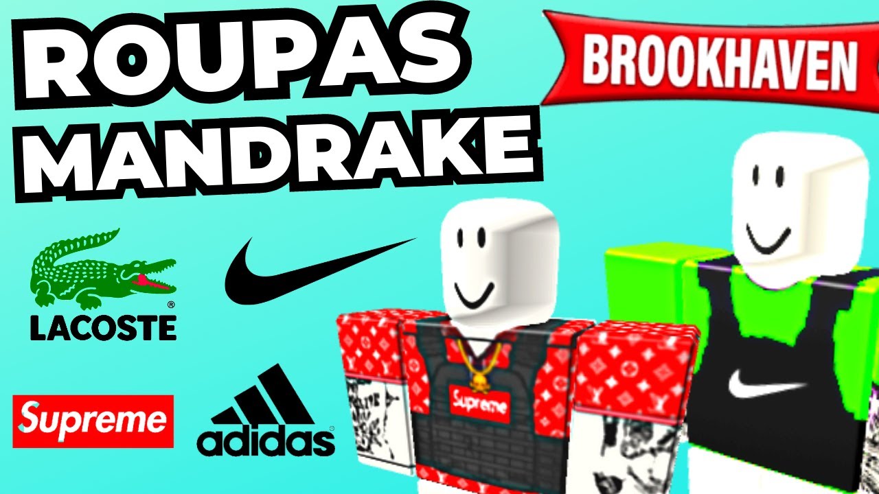 Pegue GRÁTIS Roupas Mandrake no Brookhaven e Bloxburg - Roblox