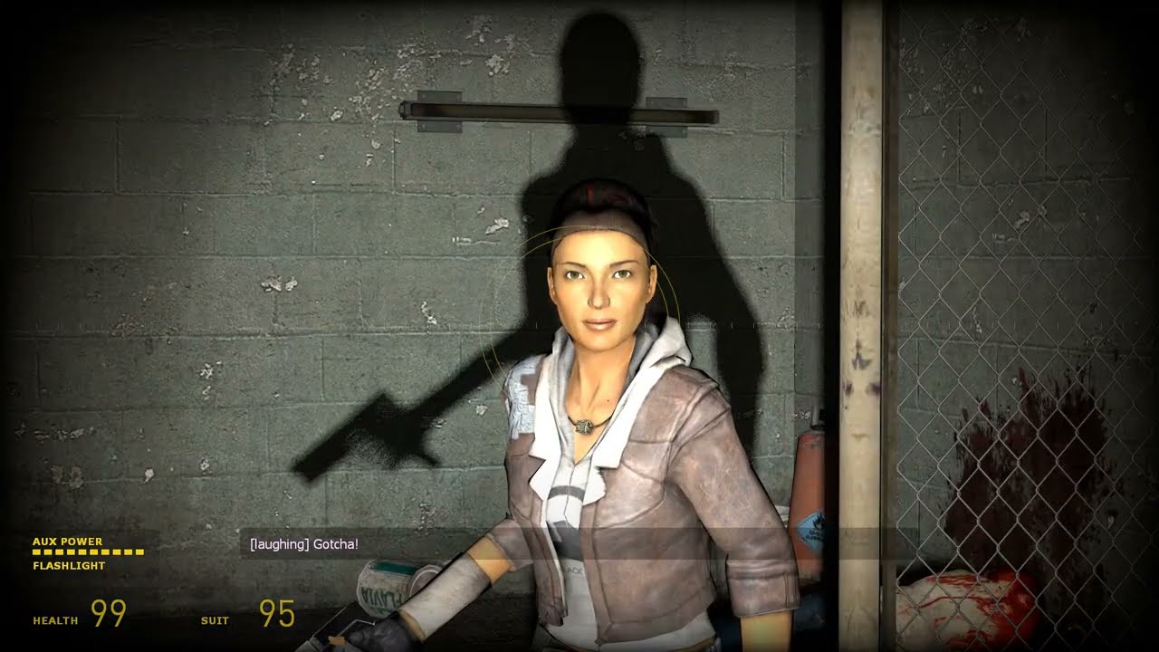 Alyx tries to scare Gordon