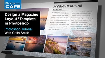 Create a magazine layout Template in Photoshop Tutorial | Download the Free Template