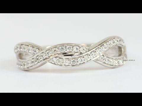 round-natural-diamond-white-gold-band,-infinity-wedding-band,-twisted-cross-diamond-engagement-band