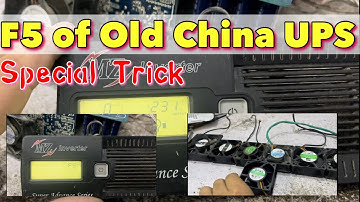 China UPS Fault F5 Solution with trick | Sahir Electronics