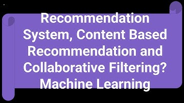 What Is Recommendation System, Content Based Recommendation and Collaborative Filtering? Urdu /Hindi