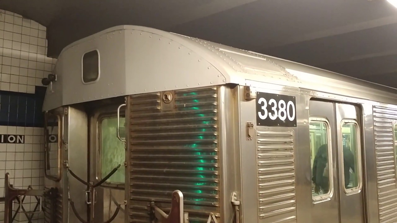 Euclid avenue bound budd R32 c train ride from nostrand av to broadway ...