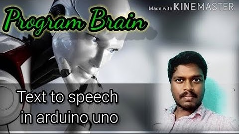 Text to speech in arduino uno. Today learning.