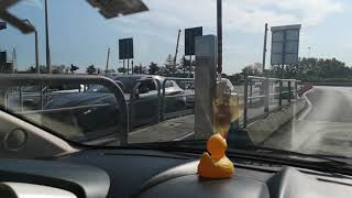 Getting a motorway ticket in Italy /A14 Autostrada we Włoszech - Pobór biletu -  Rimini Sud