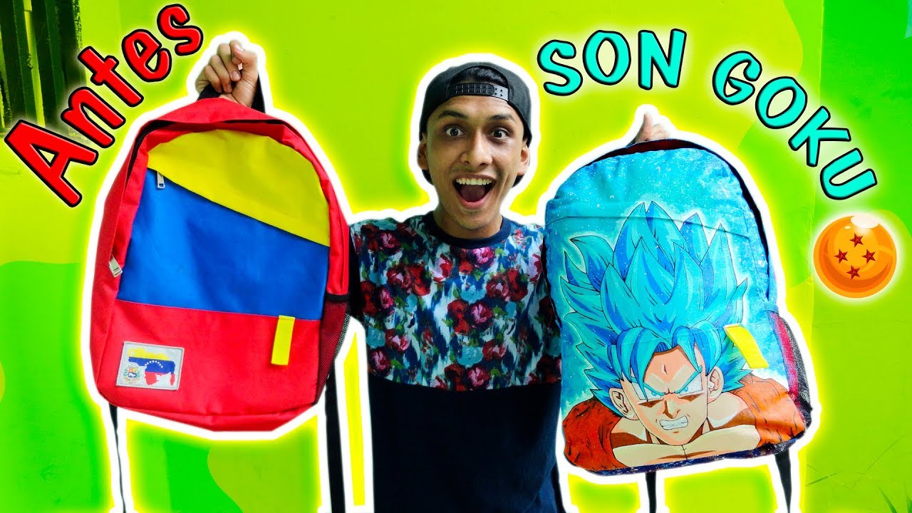 PERSONALIZA TU MOCHILA PARTE 2 (SON GOKU) - YouTube