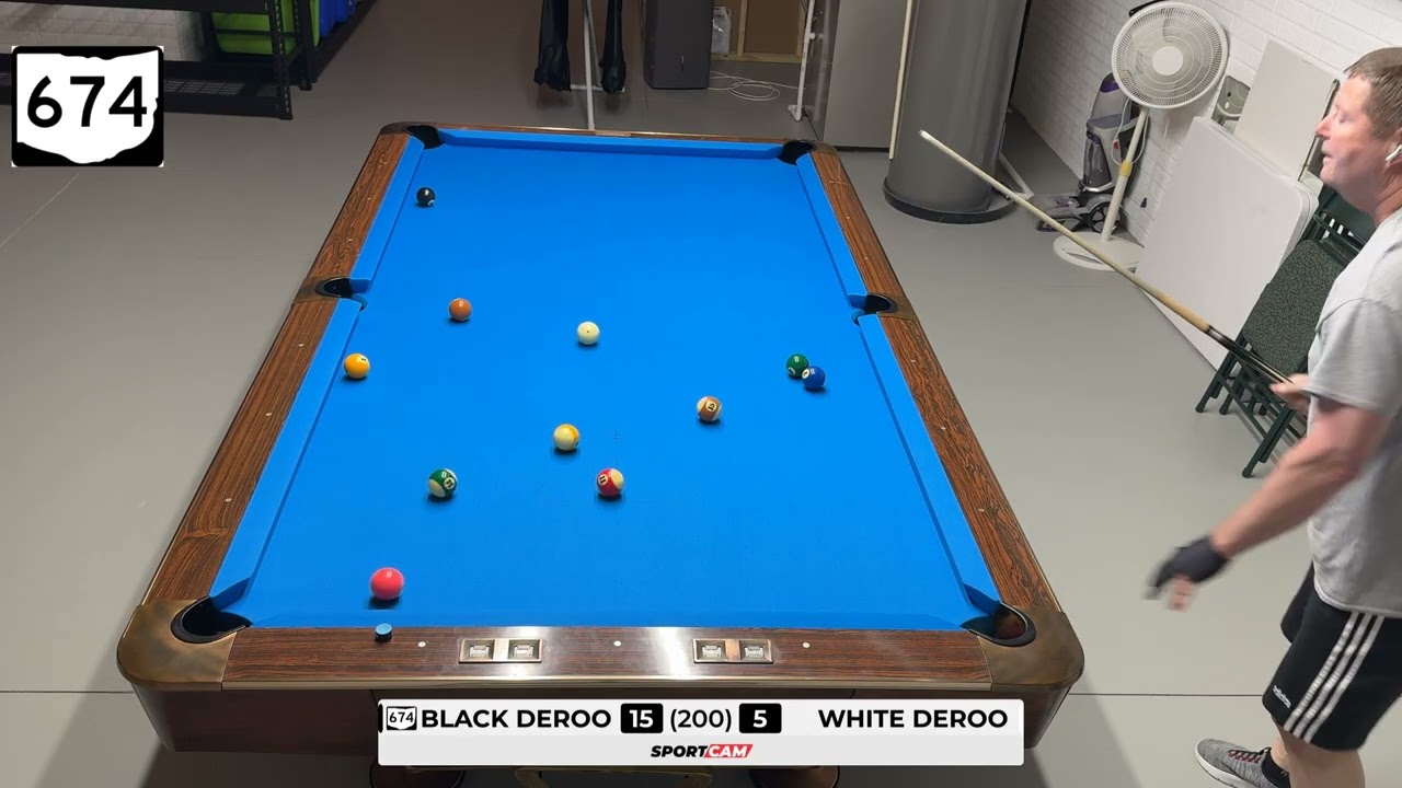 Black DeRoo v White DeRoo ghost match (200) 12-8-25 {runs of 28 & 29}
