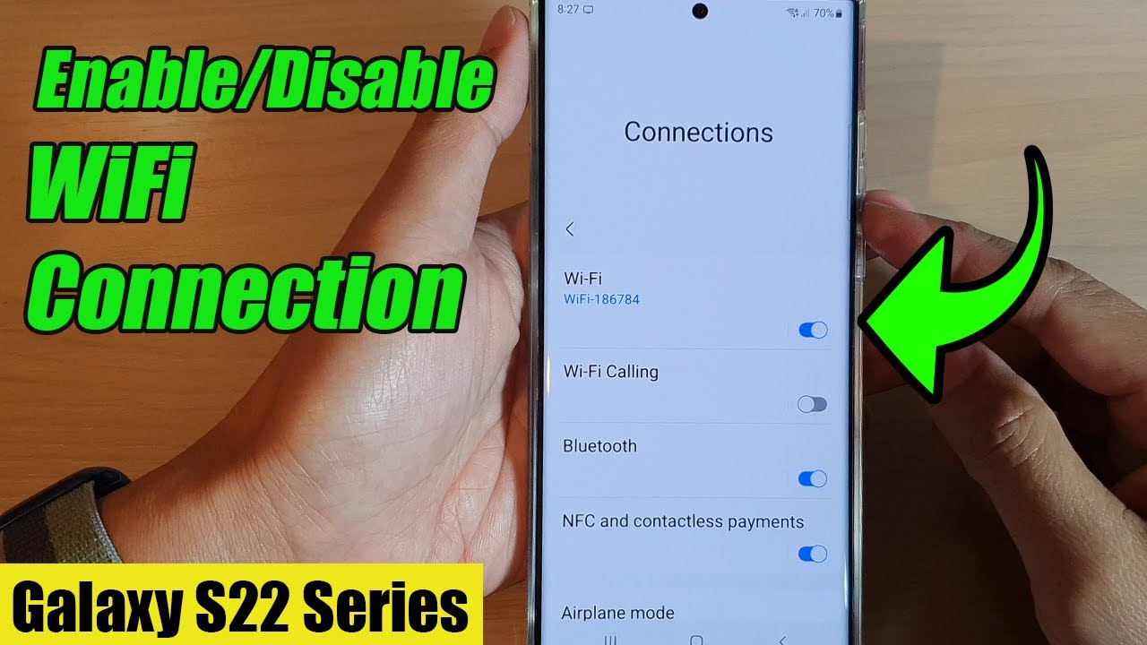 Galaxy S22/S22+/Ultra: How to Enable/Disable WiFi Connection - YouTube