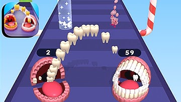 Teeth Shuffle ​- All Levels Gameplay Android,ios (Levels 85-96)