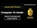 Trespass to goods | Moveable property | law of torts | Law | LLB | Easy Notes Easy Law 👨⚖️