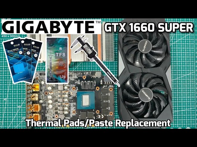 THERMAL PAD SIZES ON ASUS – TUF Gaming GeForce® GTX 1660 SUPER™ OC 6GB –