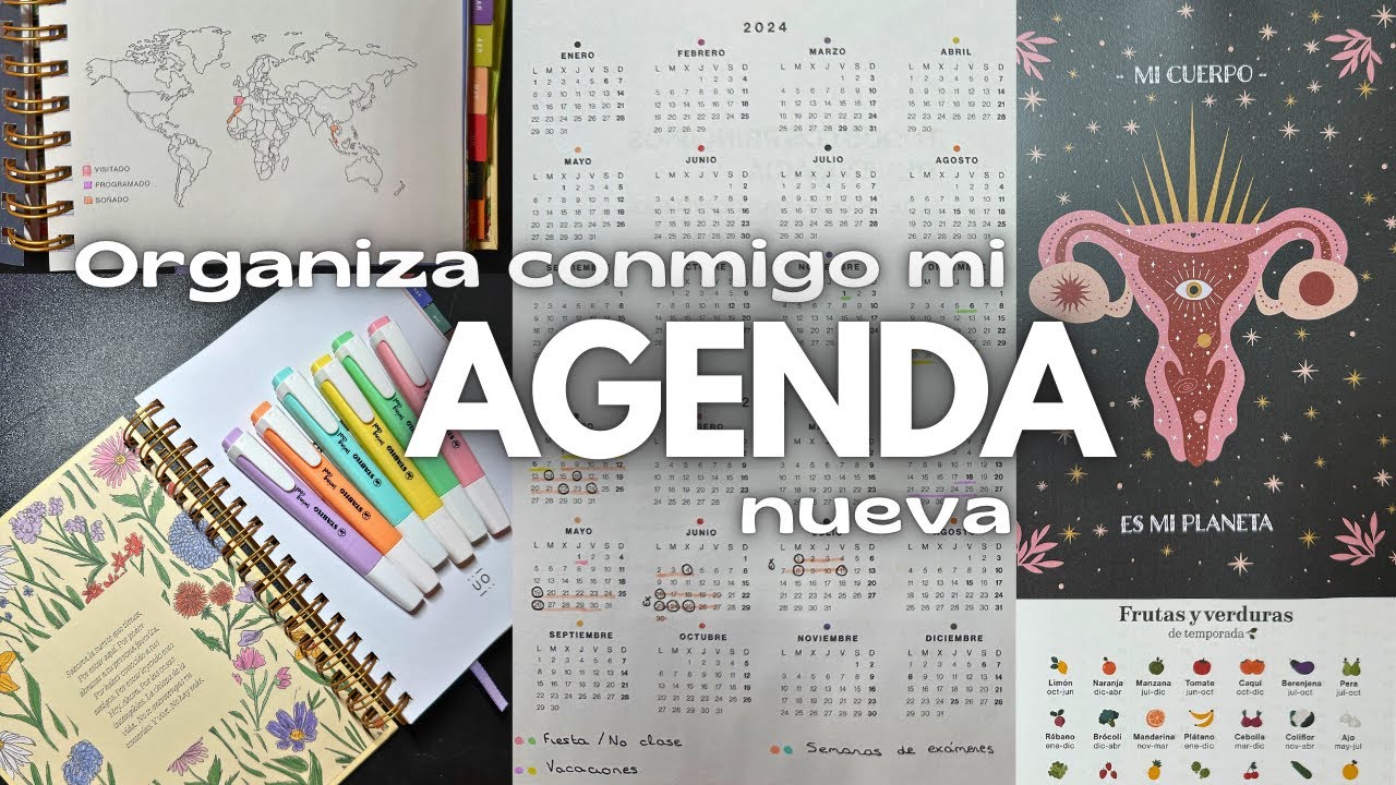 Organiza mi nueva AGENDA conmigo. (productividad, organización, universidad…) 📚