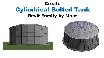 Create Cylindrical Bolted Tank Revit Family By Mass (Parametric)