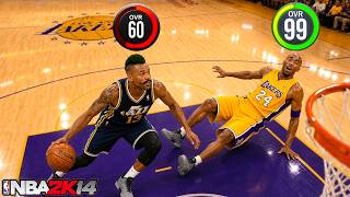 I WENT OFF Against Kobe Bryant... Going From 60 to 99 Overall in NBA 2K14 MyCareer