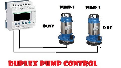 Zelio PLC program for duty/standby latch for 2 pumps