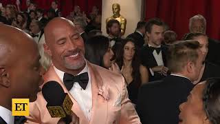 Emily Blunt CRASHES Dwayne Johnson’s Oscars Interview Exclusive