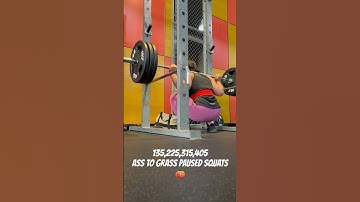 135-225-315-405 ASS TO GRASS PAUSED SQUATS 🍑