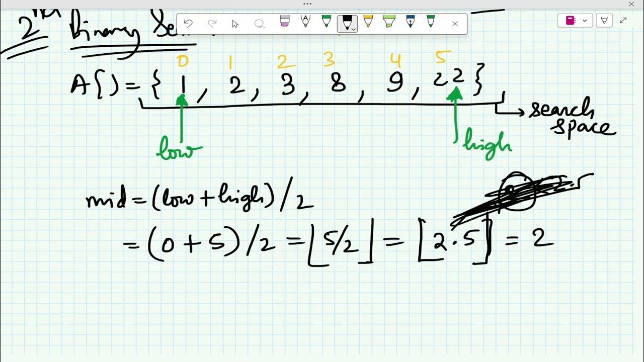 1 binary search leetcode problem youtube