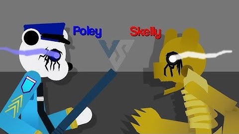 Piggy| Poley vs Skelly| Sticknodes Animation (short)