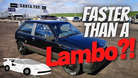 Vauxhall Nova C20LET 300bhp 2.0 Turbo - 0-60 mph, 0-100 mph & 1/4 mile Drag race.