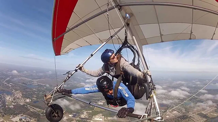 Jennifer Oney's 1st experience hang gliding
