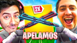 APELAMOS COM... DUAS ESPINGARDAS DE COMBATE! - Fortnite ft. Alanzoka