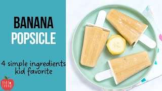 Banana Popsicles for Baby