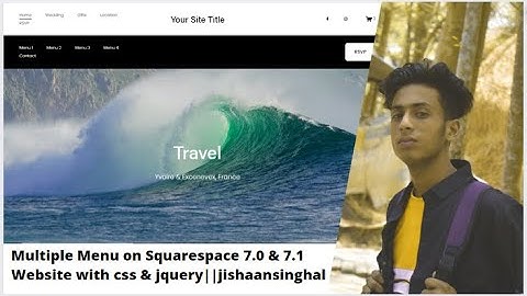 Multiple Seconday Menu on Squarespace 7.0 & 7.1 Website with css & jquery ||  jishaansinghal