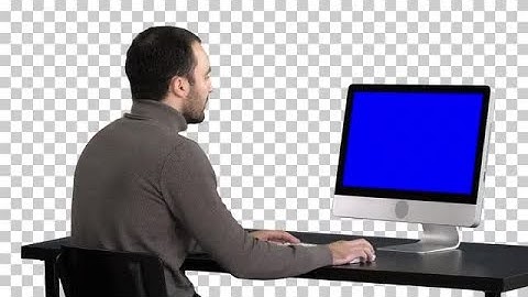 Man Working On His PC Stock Video