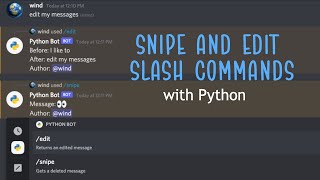 Easy Snipe and Edit Slash Commands | Pycord/Discord.py
