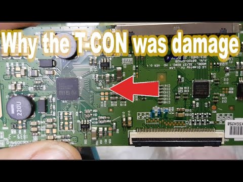 Why the T-CON was damage - YouTube