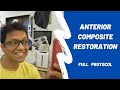 Anterior Composite Restoration | Class IV build up + Diastema Closure | Bioclear + Mylar Matrix