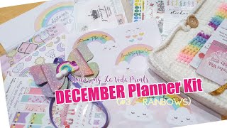 Unboxing: La Vida Prints December Planner Kit (#3)