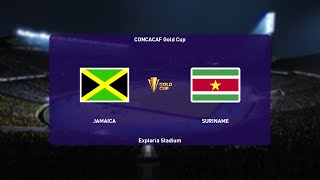 ⚽ Jamaica vs Suriname ⚽ | CONCACAF Gold Cup (12\/07\/2021) | PES 2021