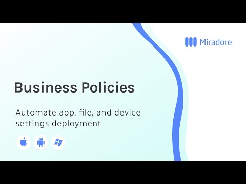 How to use business policies