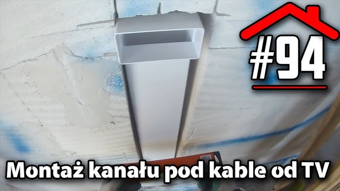 Jak zrobić tunel dla kabli pod telewizor wiszący na ścianie - YouTube