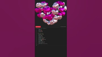 3D Heart Design😍#programming #coding #css #htmlcss #shorts #trending #html #animation #design