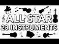 All star played on 23 different instruments