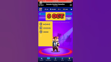 Hamster kombat daily cipher code today 6 Oct I hamster kombat Oct 06 #hamstercipher #hamsterkombat
