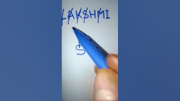 LAKSHMI name as brand logo design 😱#viralvideo #shortsvideo