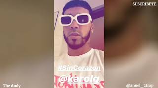 Anuel aa Reaccionando al nuevo álbum de KarolG " OCEAN "(Cantando Bebesita )