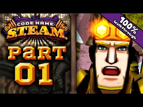 Codename STEAM 3DS - Part 1: Prologue 1, 2, 3 100% Walkthrough!