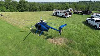 Aerial Tree Trimming with an MD 500 Helicopter in West Virginia