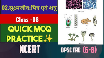 Microorganisms: Friends and Foes | MCQ Practice Class 8 | NCERT Science | Important for BPSC TRE 6–8