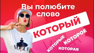 КОТОРЫЙ, КОТОРАЯ, КОТОРОЕ, КОТОРЫЕ - вы полюбите эти слова!